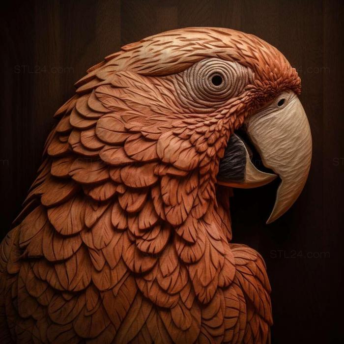 Nature and animals (st parrots beak 1, NATURE_3069) 3D models for cnc